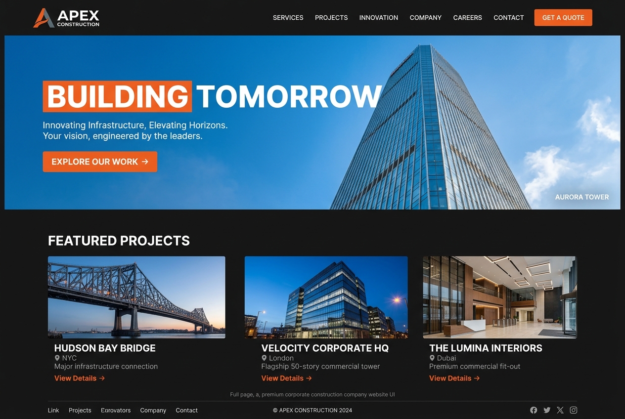 Nexus Construction Group corporate website